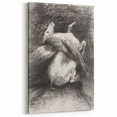 Gothic Winged Creature Study - Dark Decor Style and Vintage Gothic Prints