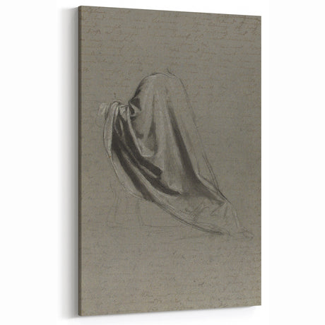 Gothic Draped Cloth Study - Dark Decor Style and Vintage Gothic Art