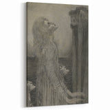 Gothic Ethereal Figures in Moonlight - Dark Decor Style and Gothic Art