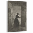 Gothic Wall Art - Vintage Gothic Prints - Woman in Shadows Design