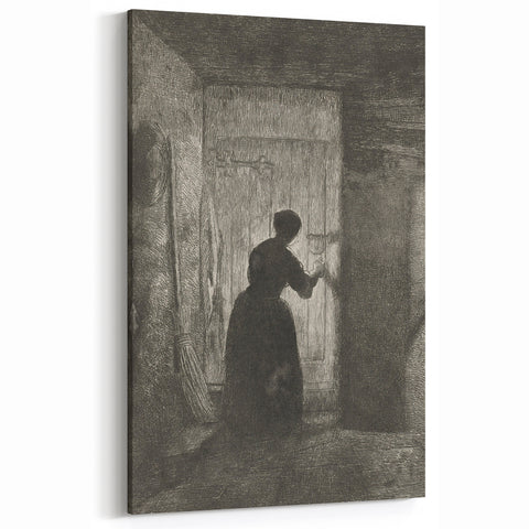 Gothic Wall Art - Vintage Gothic Prints - Woman in Shadows Design