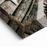Rustic Farmhouse Decor – Snowy Cabin Wall Art for Country Style Homes