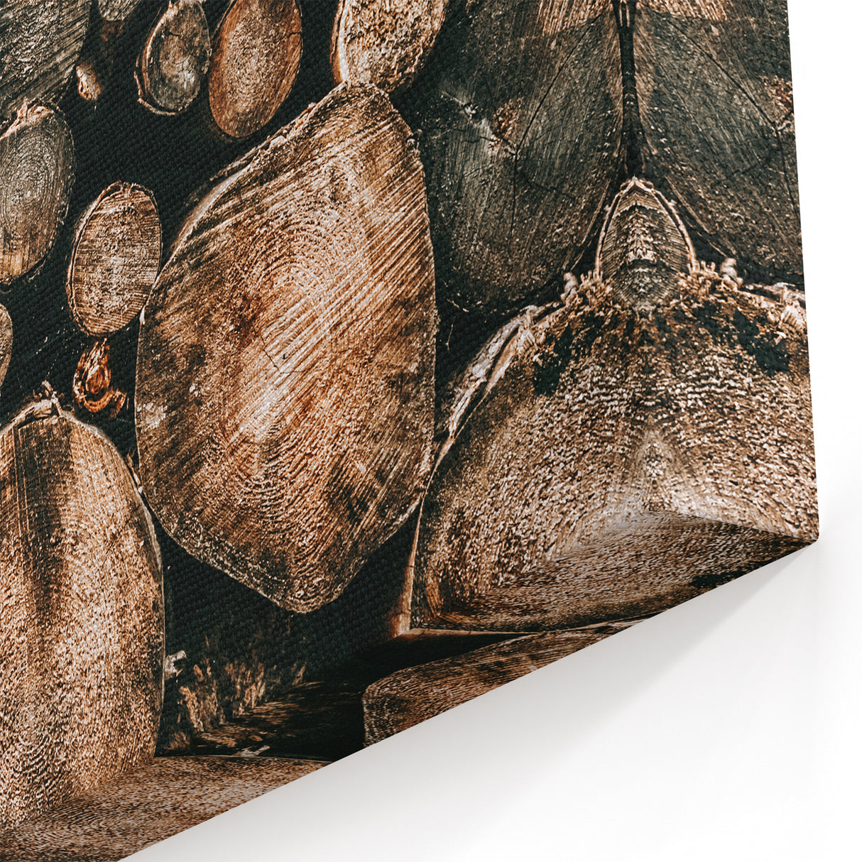 Farmhouse Wall Art – Rustic Wood Log Decor for Country Style Homes