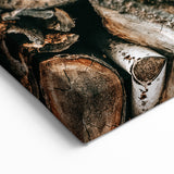 Farmhouse Wall Art – Rustic Wood Log Decor for Country Style Homes