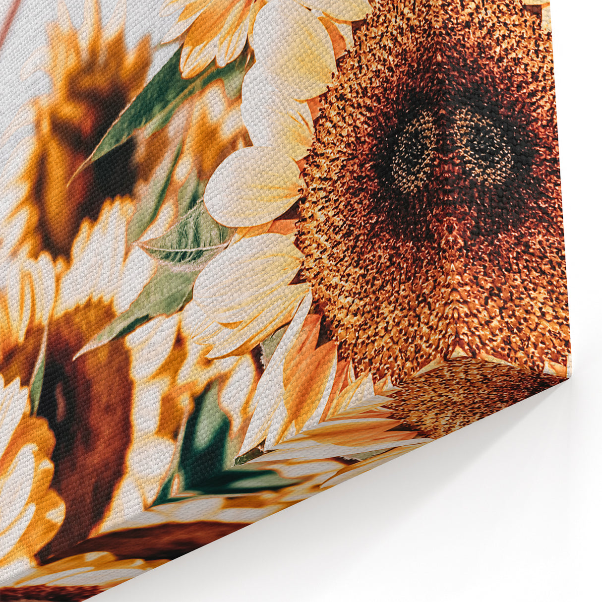 Farmhouse Wall Art – Bright Sunflowers with Rustic Windmill for Decor
