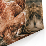 Farmhouse Wall Art – Rustic Chicken Scene for Country Style Decor