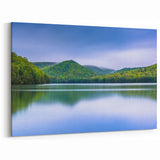 Pennsylvania Canvas Art - Serene Mountain Lake Pennsylvania Nature Art