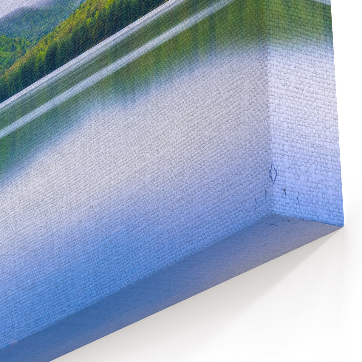 Pennsylvania Canvas Art - Serene Mountain Lake Pennsylvania Nature Art