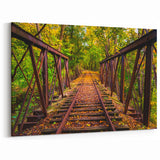 Framed Pennsylvania Art - Autumn Railway Scene Pennsylvania Photography