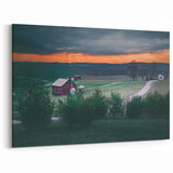 Pennsylvania State Art - Red Barn Sunset Scenic Pennsylvania Photography