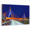 Boston Bridge Nightscape – Massachusetts Cityscape Wall Art Print
