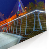 Boston Bridge Nightscape – Massachusetts Cityscape Wall Art Print