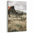 Farmhouse Wall Art: Rustic Barn Scene, Antique Country Style Decor