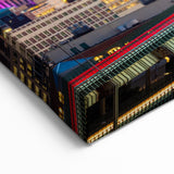 Boston Sunset Cityscape – Massachusetts Skyline and Bridge Wall Art