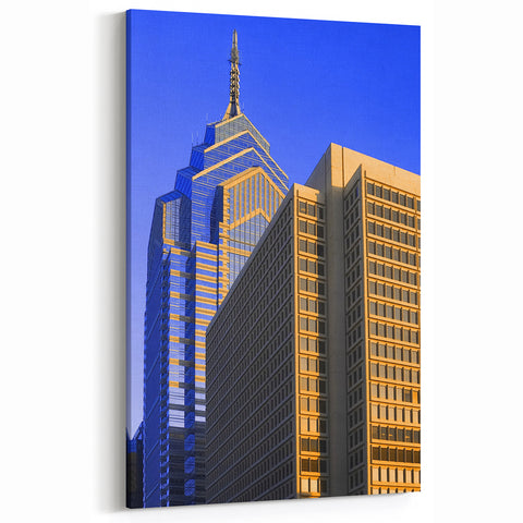 Philadelphia Skyline Wall Art - Modern Cityscape Canvas & Framed Prints