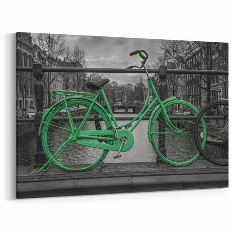 Amsterdam Photography Prints - Bicycle by Canal Amsterdam Art Prints