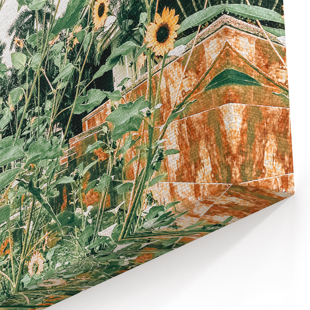 Farmhouse Wall Art: Bright Sunflowers in Bloom, Rustic Country Decor