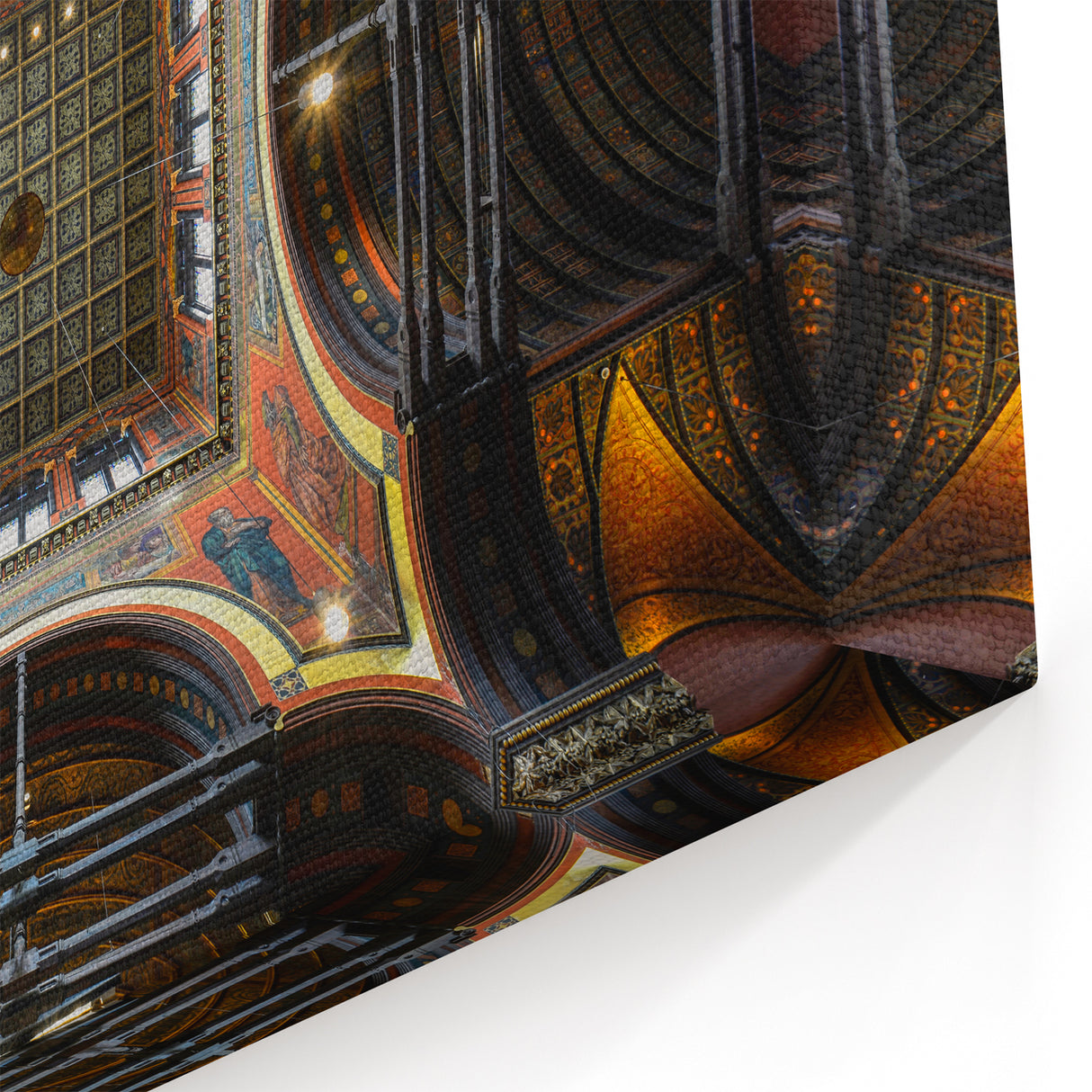 Boston Architectural Ceiling Art – Massachusetts Historic Interior Wall Decor