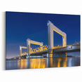 Amsterdam Wall Art - Illuminated Bridge Over Water Amsterdam Scenic Prints