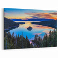 Emerald Bay Sunrise Art - Scenic Lake Tahoe Landscape Canvas Prints