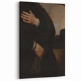 Dark Academia Portrait Detail Wall Art | Vintage Gothic Hands and Scroll