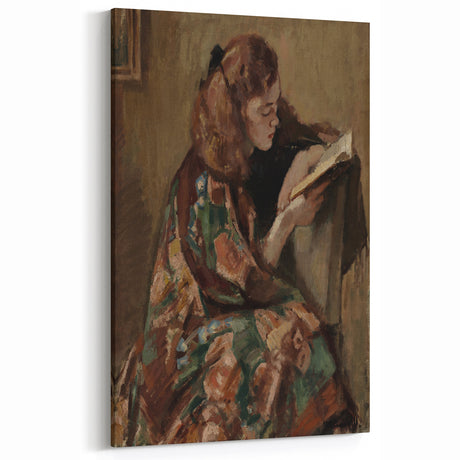 Dark Academia Reading Wall Art | Vintage Gothic Study Decor Print