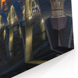 Sunset Over LA Bridge - Illuminated Arches and Downtown Skyline