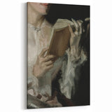 Dark Academia Wall Art - Classic Literature Reading Scene for Decor