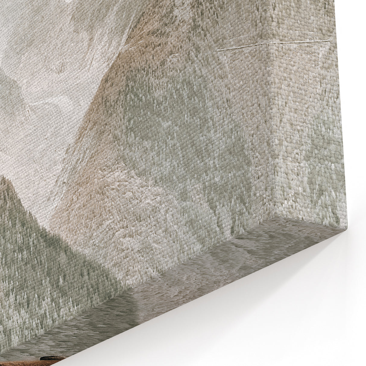 Rustic Farmhouse Wall Art - Vintage-Inspired Mountain Scene with Wildlife