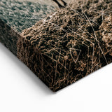 Rustic Farmhouse Wall Art - Vintage-Inspired Mountain Scene with Wildlife