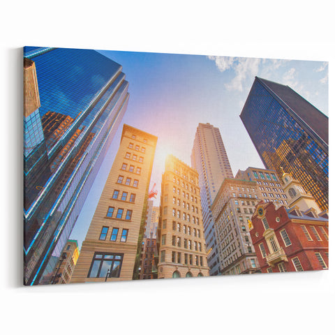 Boston Skyline Art – Stunning Massachusetts Cityscape Wall Decor Print