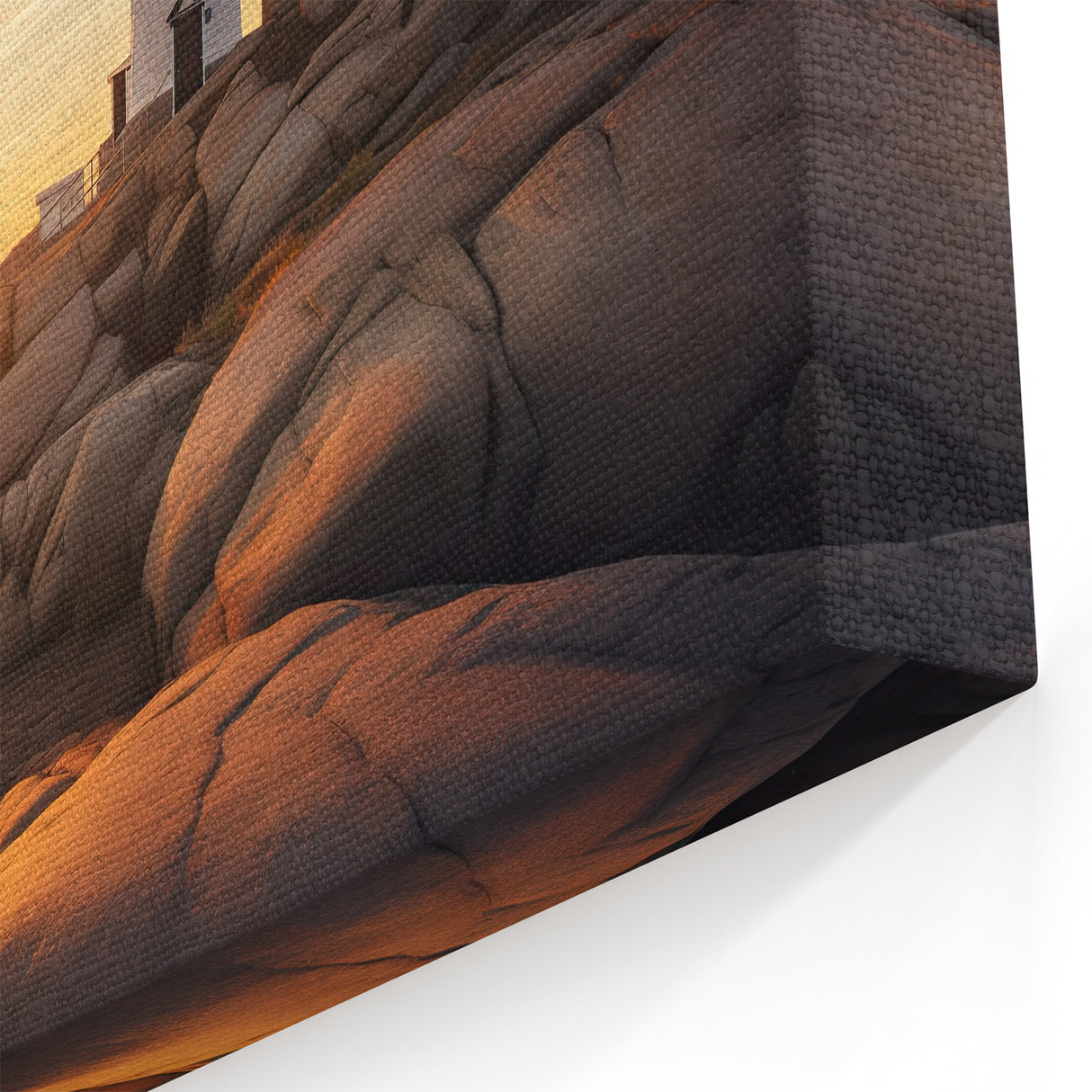 Cape Cod Lighthouse Art - Majestic Coastal Sunset Wall Decor