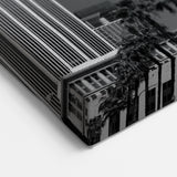 Los Angeles Skyline Art - Iconic LA Cityscape with American Flag