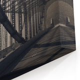 Artistic Pittsburgh Photography – Black and White Bridge Architectural Print