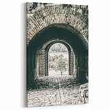 Farmhouse Wall Art - Historic Archway with Stone Path for Rustic Decor