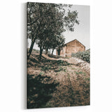 Farmhouse Wall Art - Rustic Barn and Pathway Under Trees for Country Decor