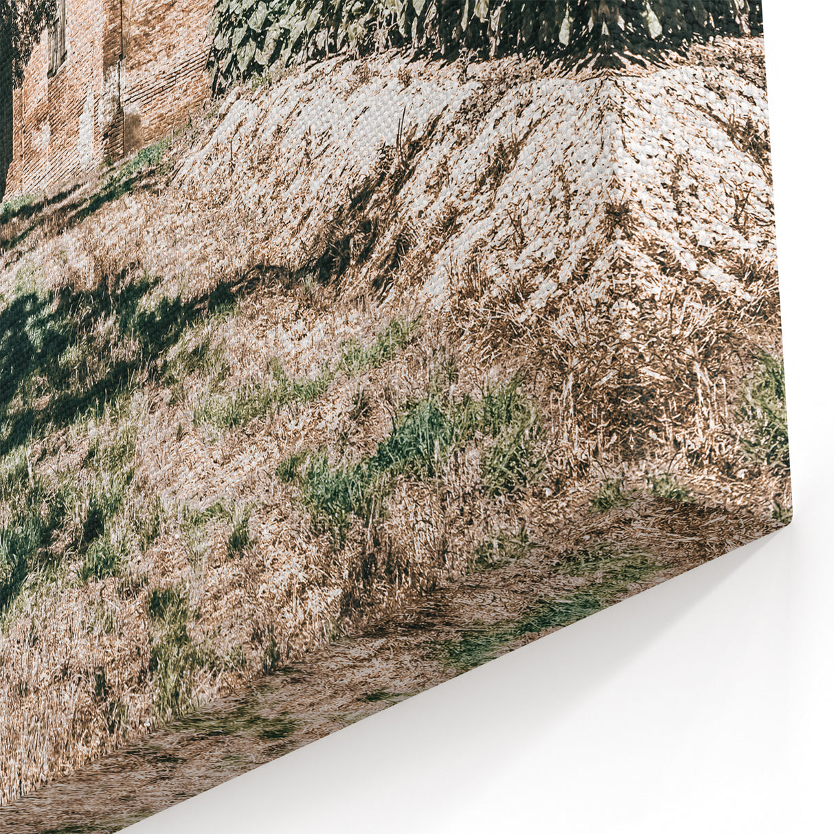 Farmhouse Wall Art - Rustic Barn and Pathway Under Trees for Country Decor