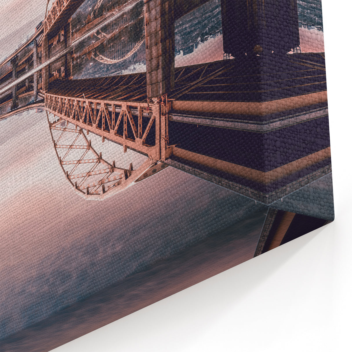 Vintage Map of Pittsburgh Prints – Reflection Cityscape and Bridge Art