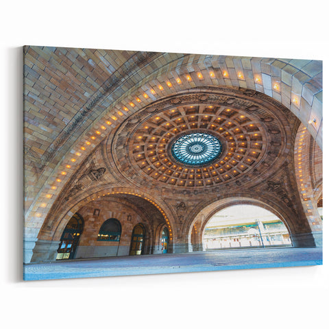 Pittsburgh Skyline Wall Art – Union Station Dome Architectural Photography