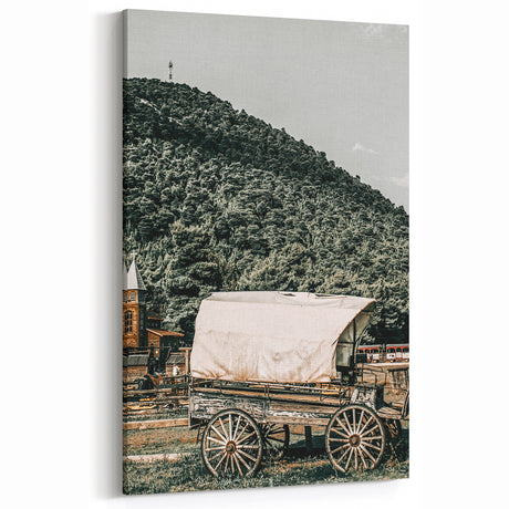 Vintage Farmhouse Wagon Wall Art | Rustic Country Style Decor for Home