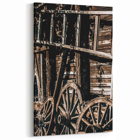 Rustic Farmhouse Wagon Wheels Wall Art | Vintage Country Style Decor