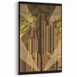 Vintage Map of Pittsburgh Prints – Abstract Geometric Cityscape Art