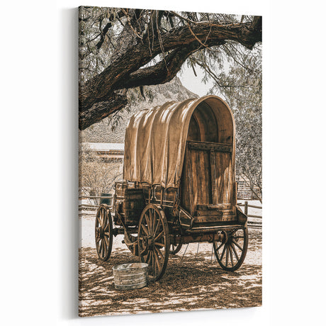 Vintage Farmhouse Wagon Wall Art | Rustic Farmhouse Decor for Country Homes