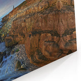 Portland Oregon Canvas Art - Scenic Coastal Lighthouse Sunset View