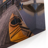 Framed Portland Skyline Prints - Sunset Waterfront with Bridge View