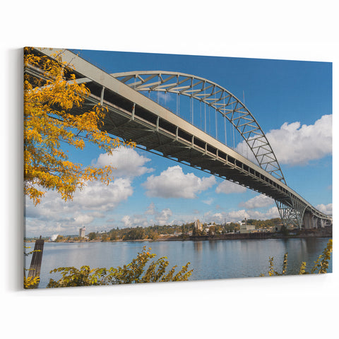 Scenic Rolled Canvas Prints – Portland’s Fremont Bridge and River