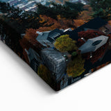 Custom Portland Cityscape Wall Art – Sunrise Over the Fog-Covered City