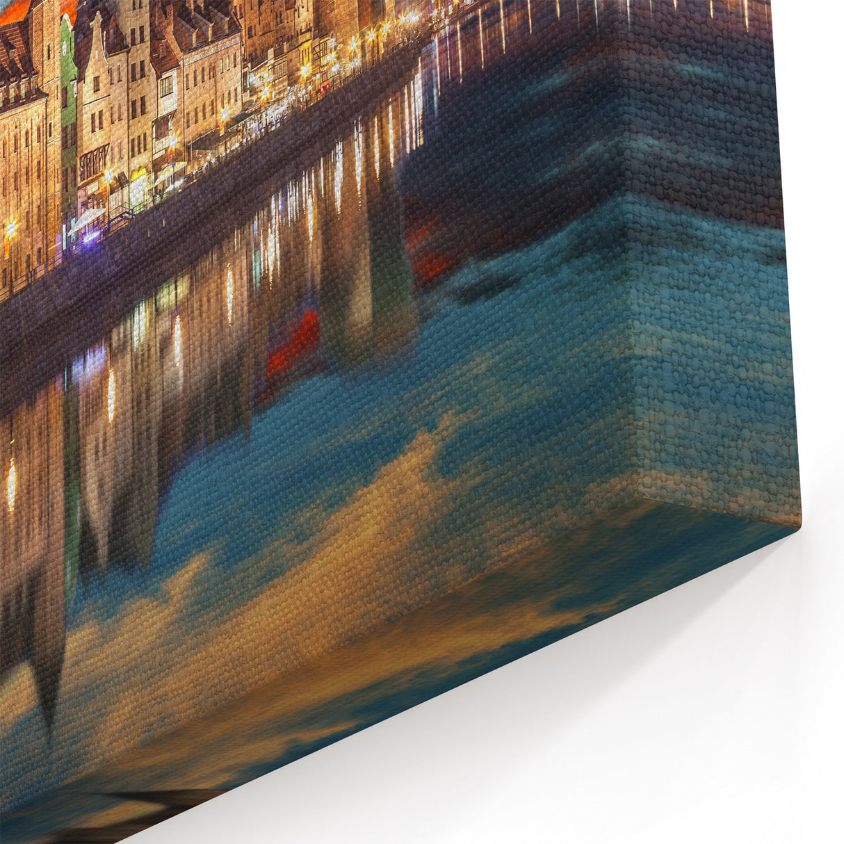 Polish Scenery Prints - Gdańsk Cityscape Reflected at Sunset