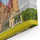 Poland Canvas Art - Majestic Moszna Castle Architectural Wonder