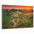 Polish Scenery Prints - Rolling Hills and Sunset in Rural Poland